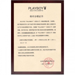 花花公仔筆證書