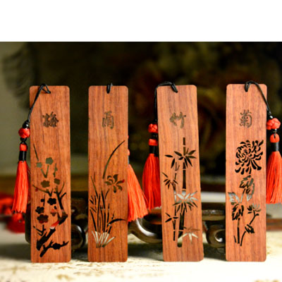 梅蘭竹菊  書簽套裝（鏤空）