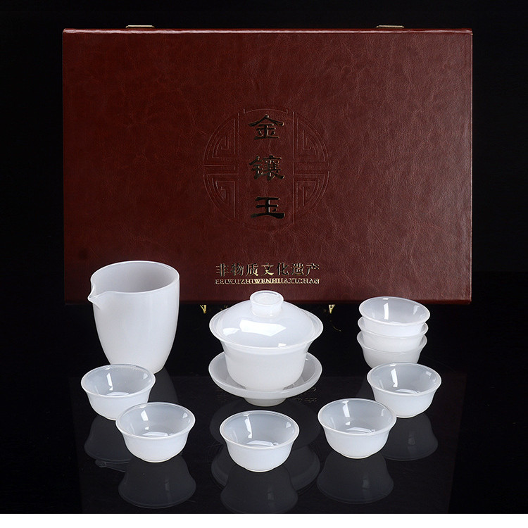 白玉瓷功夫茶具套裝