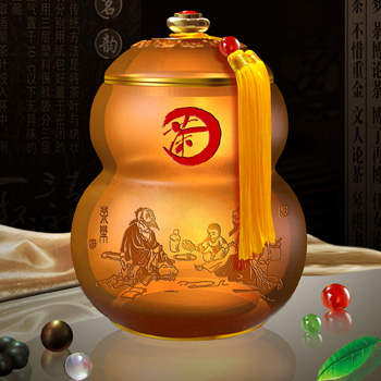 福祿雙全茶葉罐