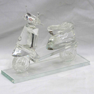 水晶摩托車模型