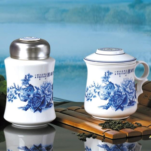 富貴圓滿青花骨瓷套裝